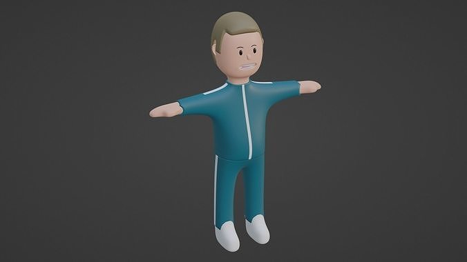 Squid Game Character - Khaki Low-poly 3D model