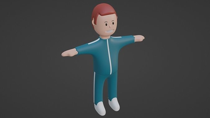 Squid Game Character - Brick Low-poly 3D model