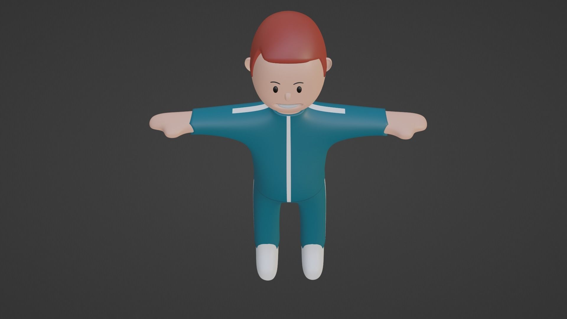 Squid Game Character - Brick Low-poly 3D model_5