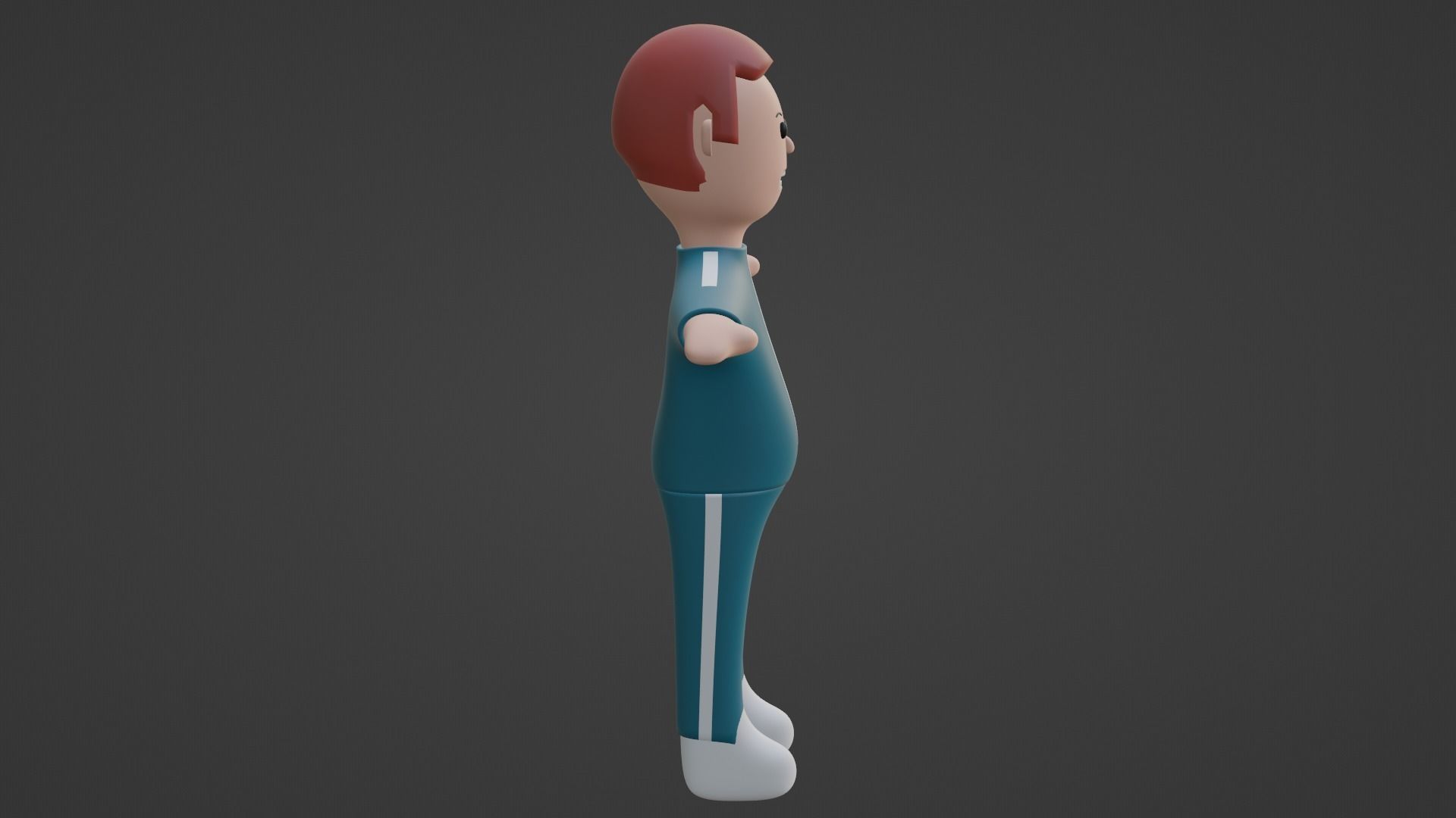 Squid Game Character - Brick Low-poly 3D model_4
