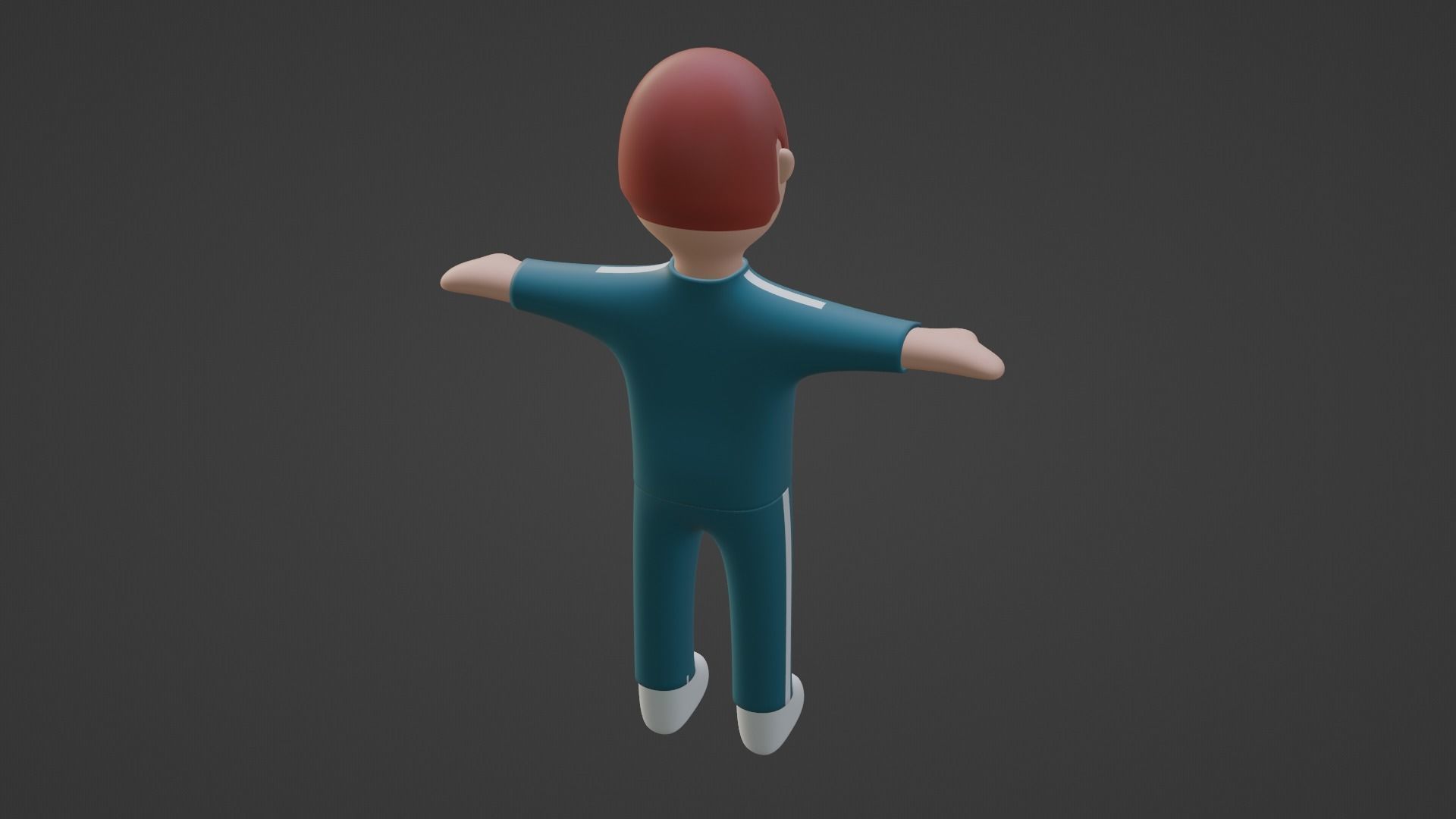 Squid Game Character - Brick Low-poly 3D model_3