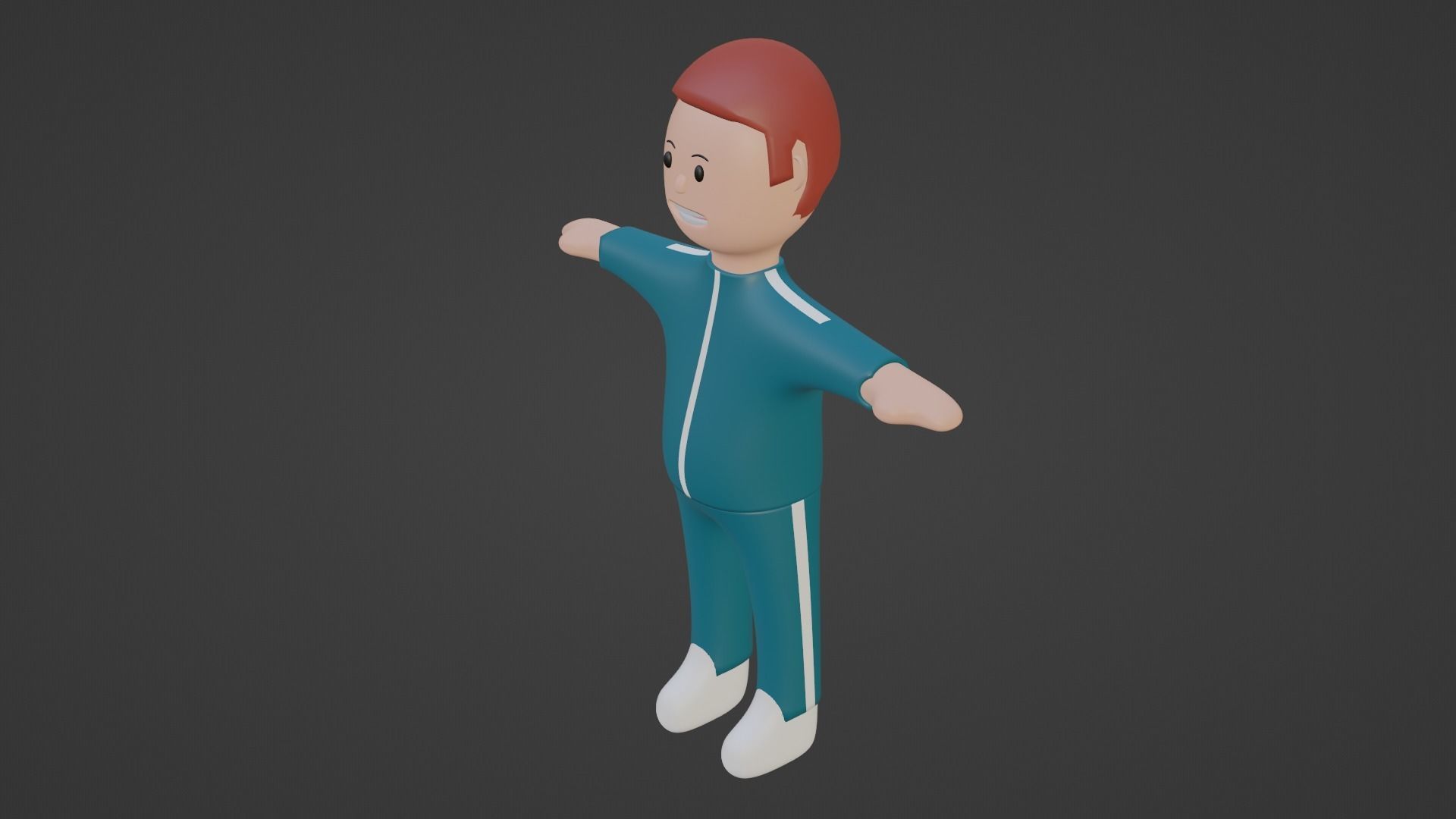 Squid Game Character - Brick Low-poly 3D model_2