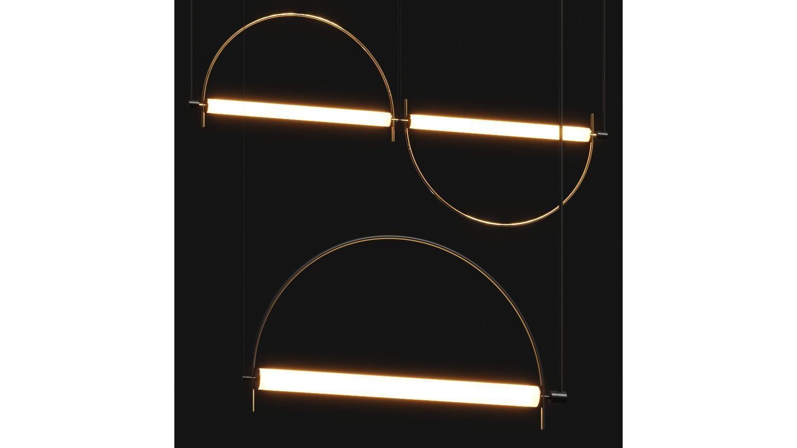 Aromas del Campo Arc Pendant Lamp 3D model_1