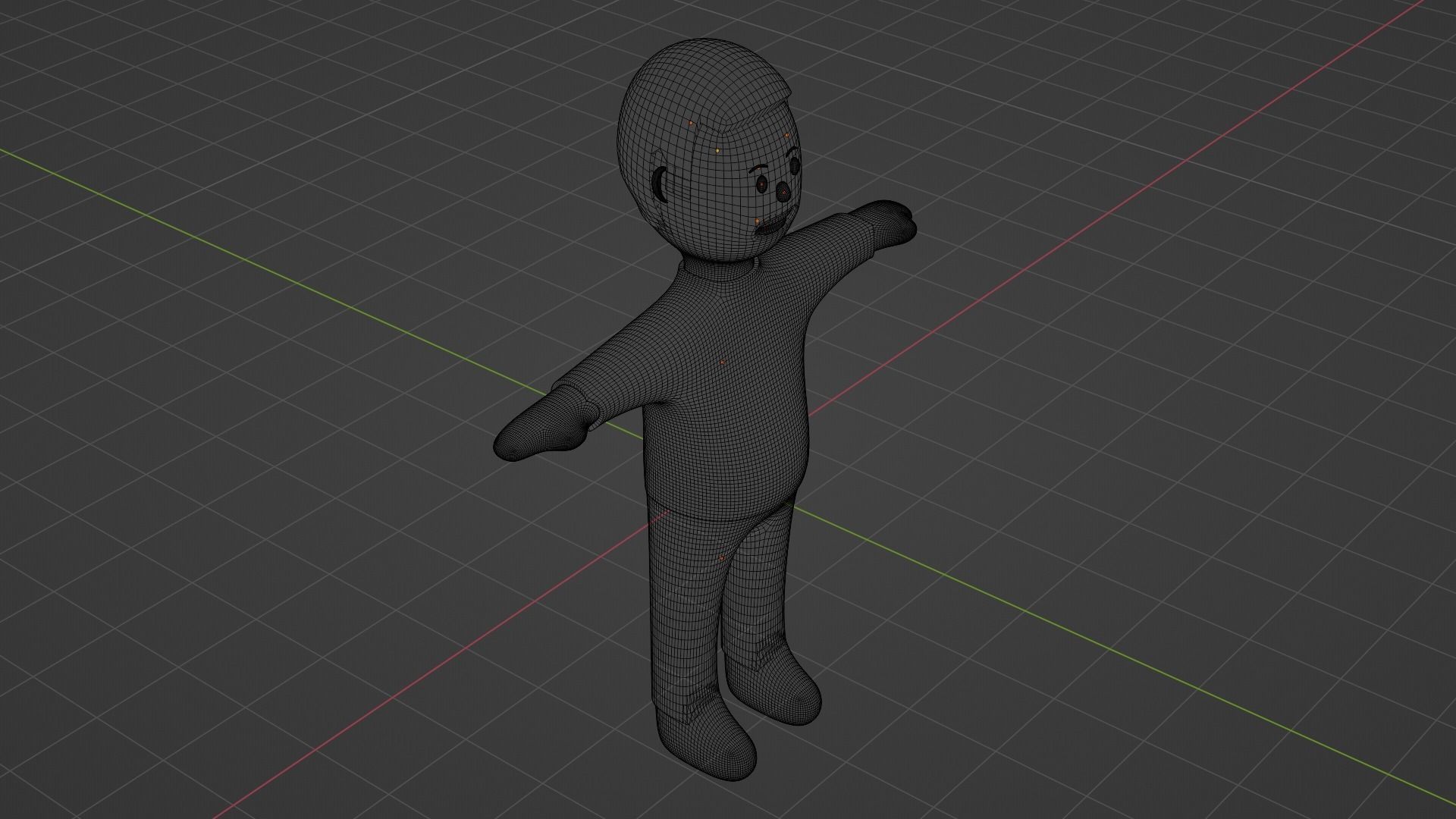 Squid Game Character - Pink Low-poly 3D model_9