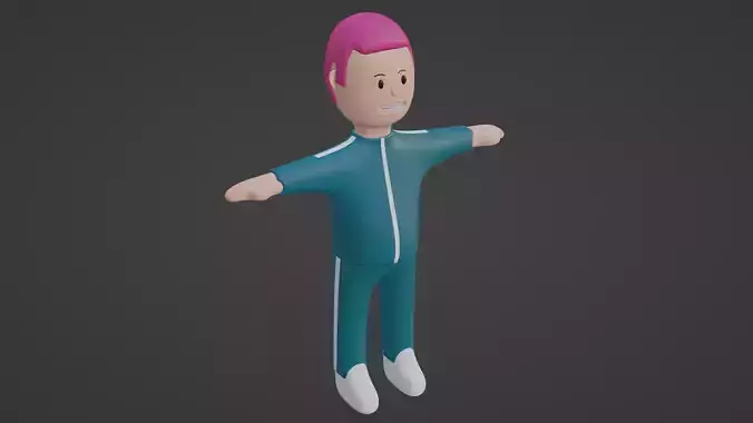 Squid Game Character - fuchsia