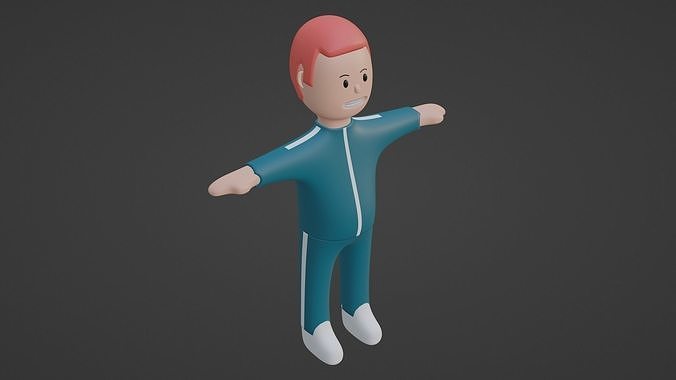 Squid Game Character - Coral Low-poly 3D model