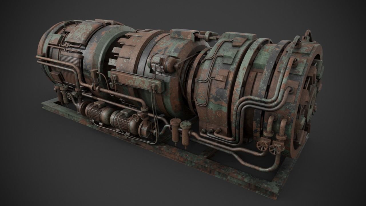 Machinery device 3D model_10