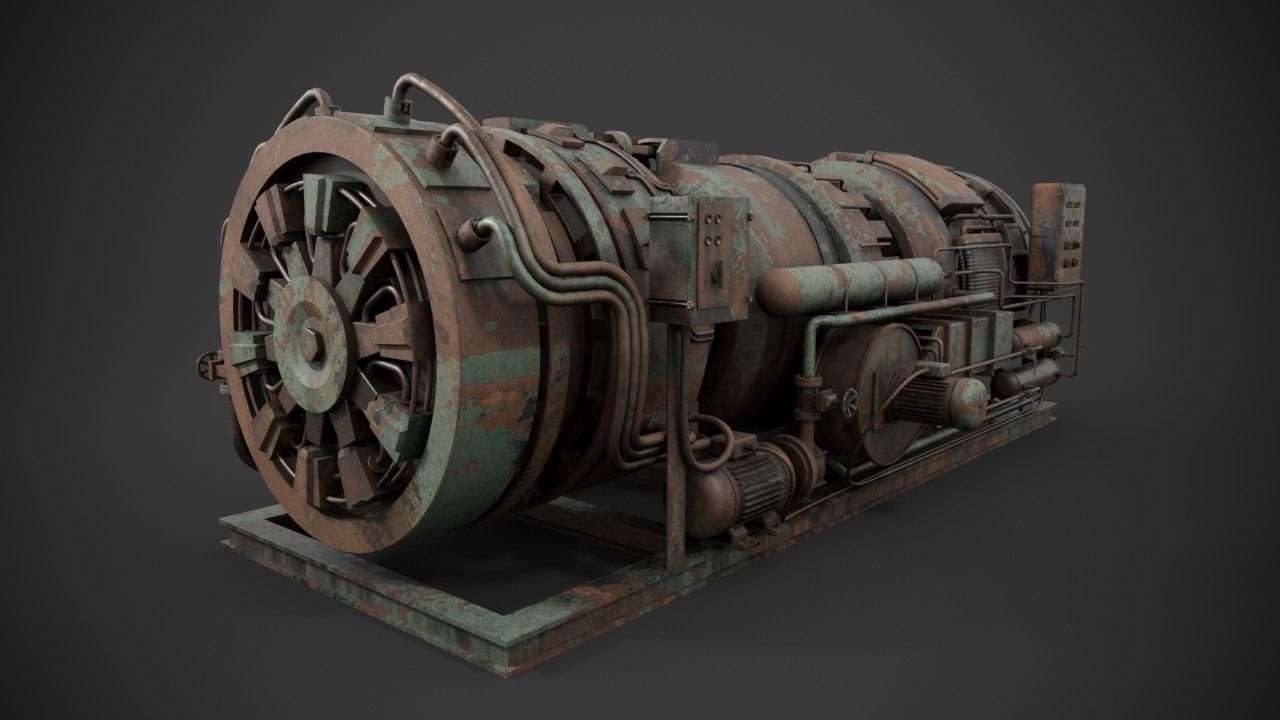 Machinery device 3D model_11
