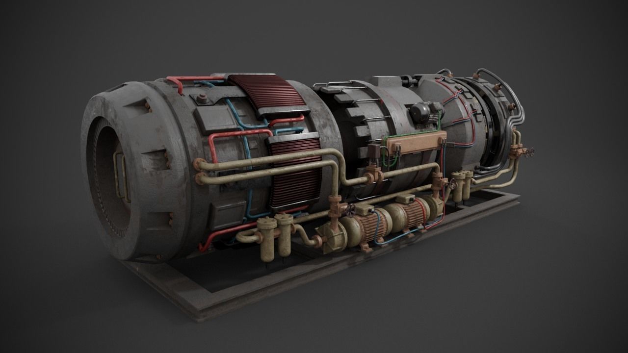 Machinery device 3D model_3