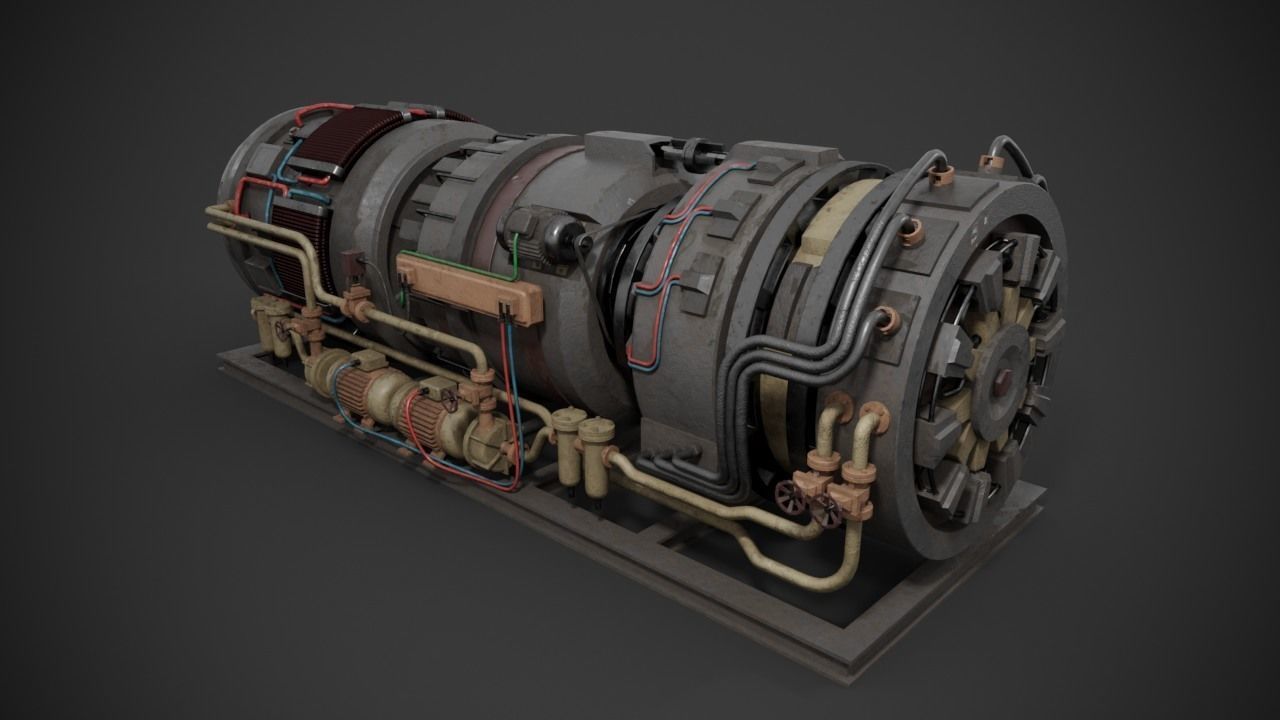 Machinery device 3D model_5