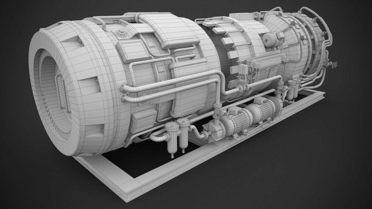 Machinery device 3D model_14