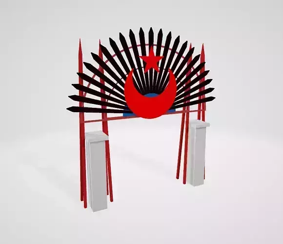 29 October Victory Wreath Low-poly 3D model