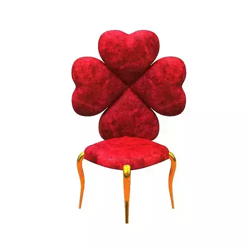 Armchair chair with gold legs