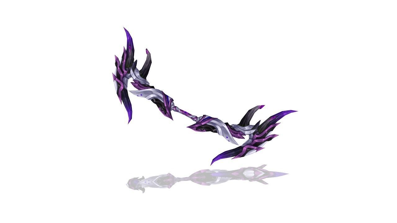 Corrupted Holy Bow Low-poly 3D model_3