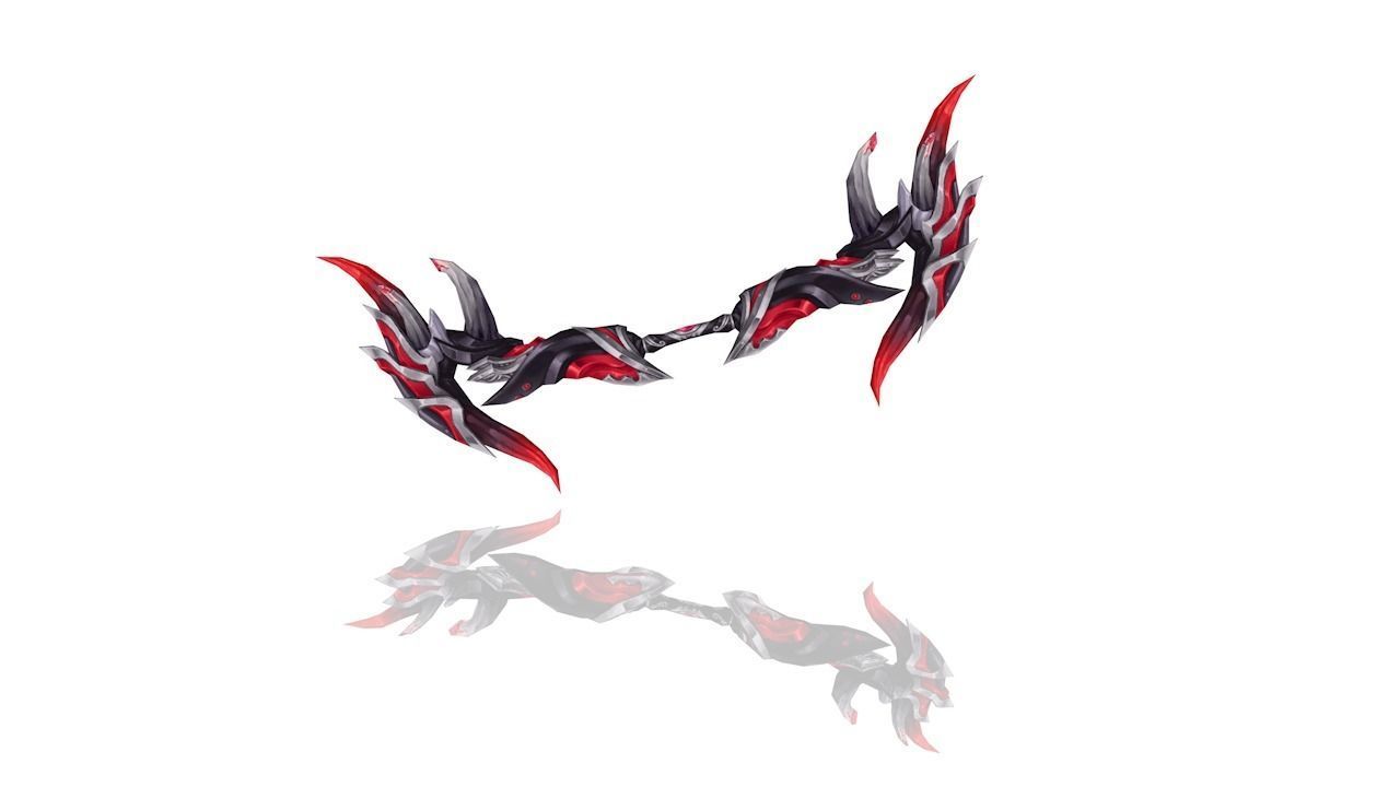 Corrupted Holy Bow Low-poly 3D model_2