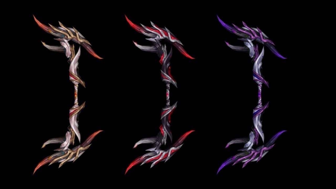 Corrupted Holy Bow Low-poly 3D model_1