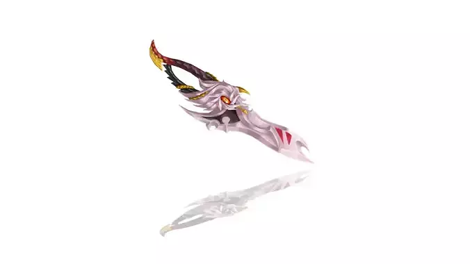 Corrupted Holy Dagger Low-poly 3D model Corrupted Holy Dagger Low-poly 3D model