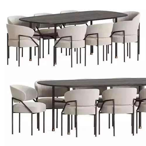 Hubert Chair Isetta Table Dining Set