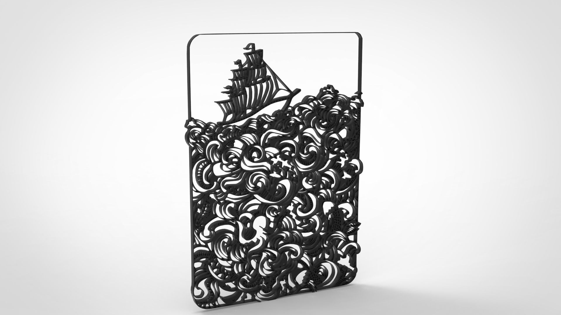 MODERN WALL FRAME ART 3D model 3D printable CGTrader