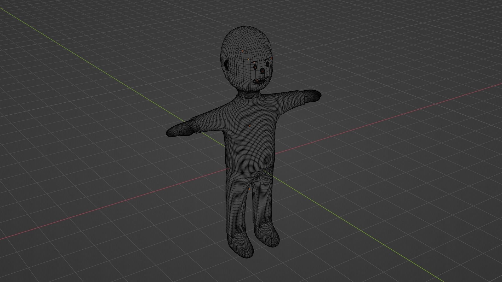 Squid Game Character - Red Low-poly 3D model_9