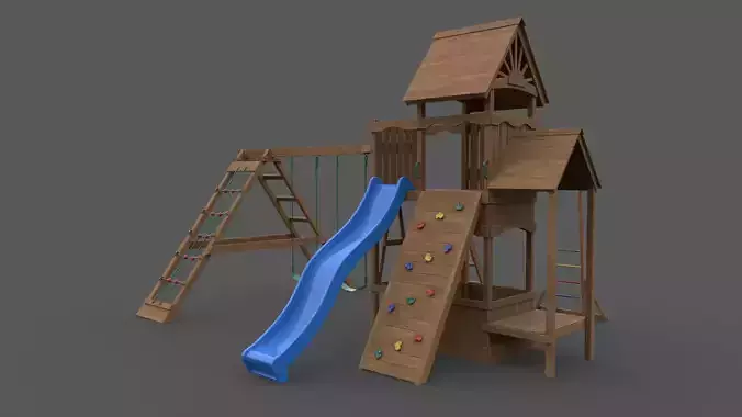 PBR Playground Jungle Gym 11 Low-poly 3D model