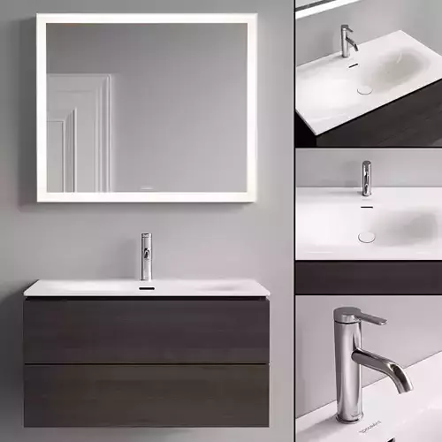 Duravit L-Cube Vanity Unit Set 2 3D model