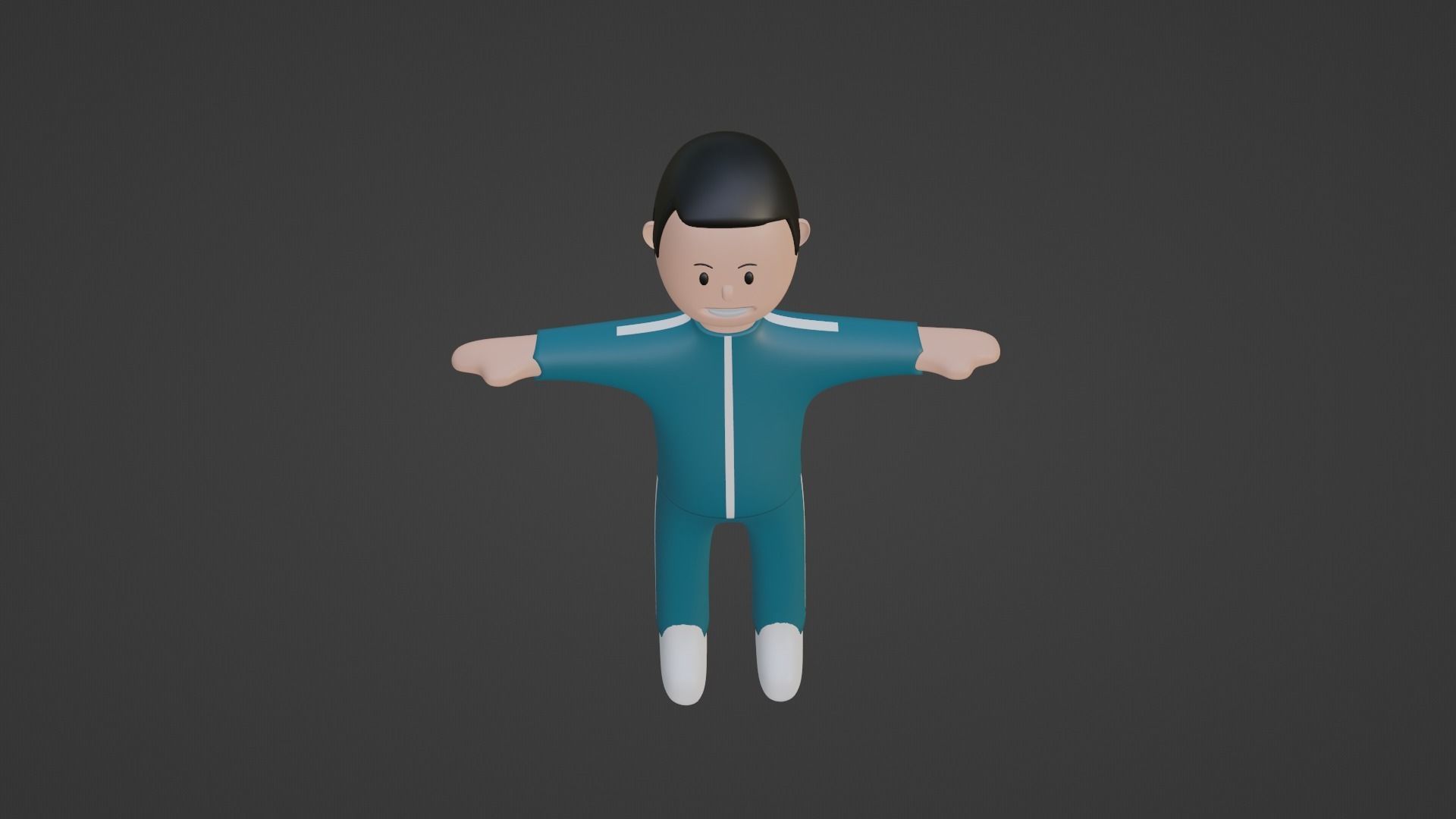 Squid Game Character - Black Low-poly 3D model_5