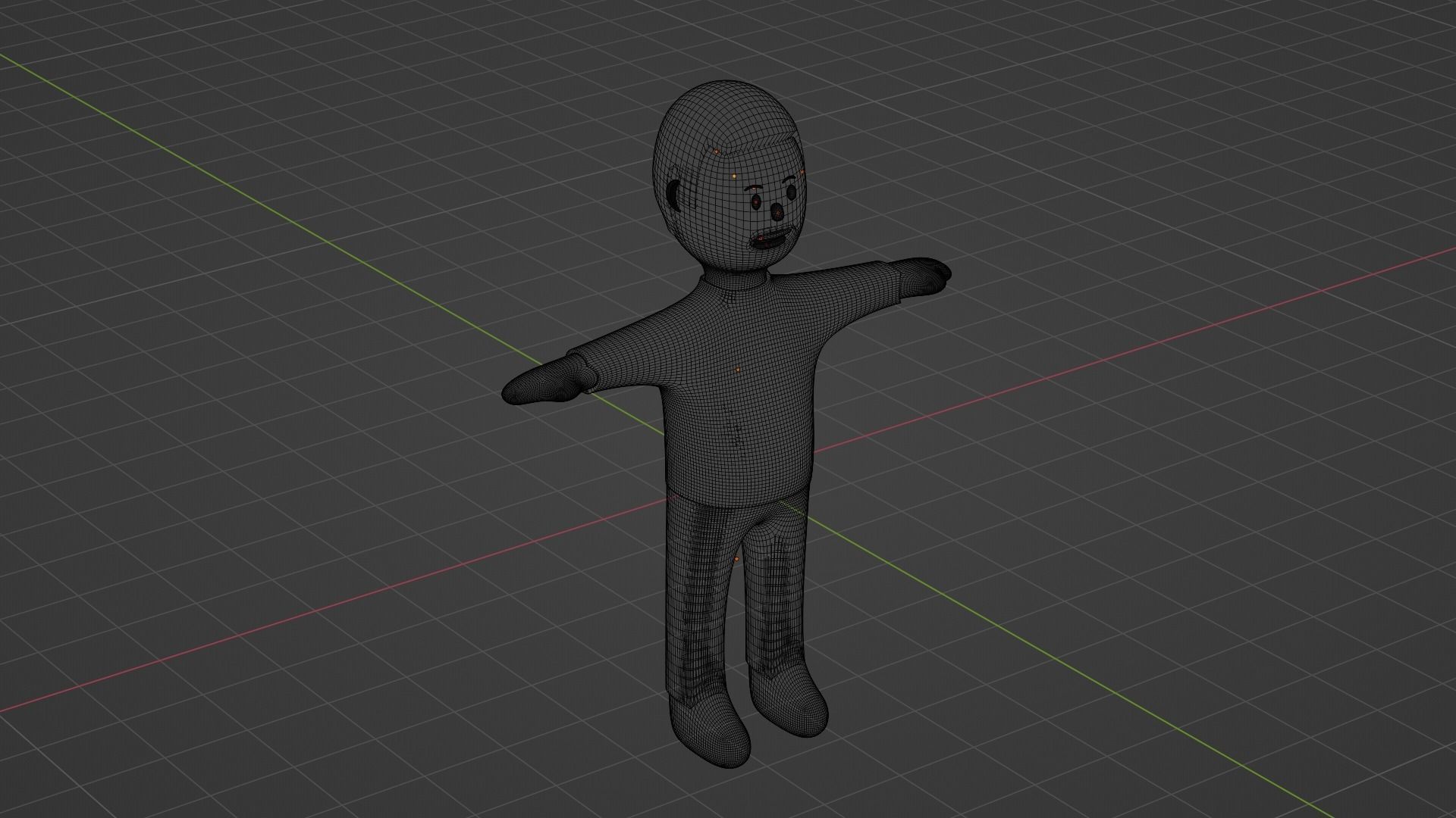 Squid Game Character - Black Low-poly 3D model_9