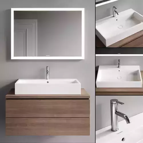 Duravit L-Cube Vanity Unit Set 3 3D model