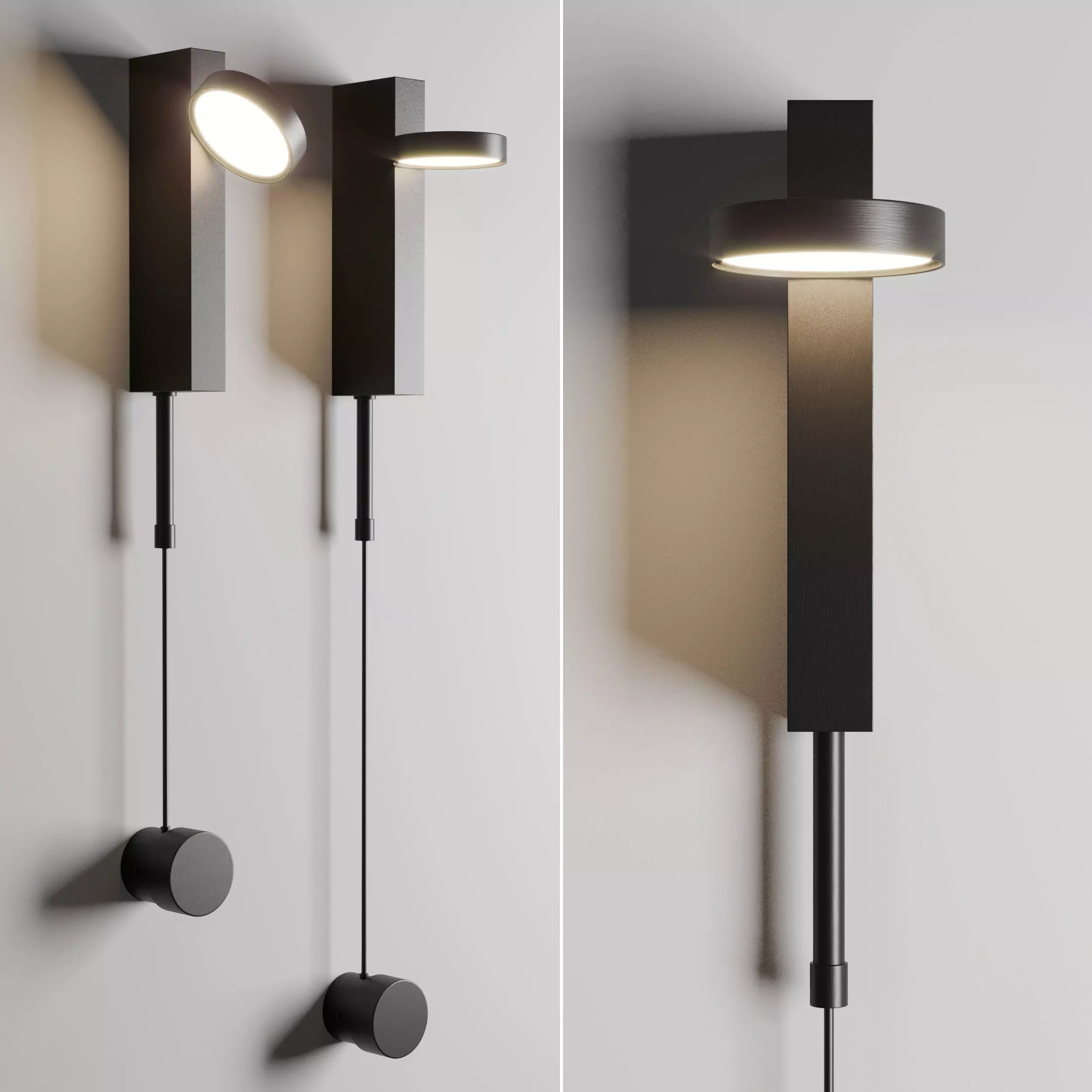 DENZIL wall light Low-poly 3D model_0
