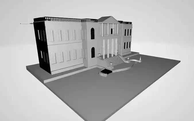 Dolmabahce Palace Low-poly 3D model