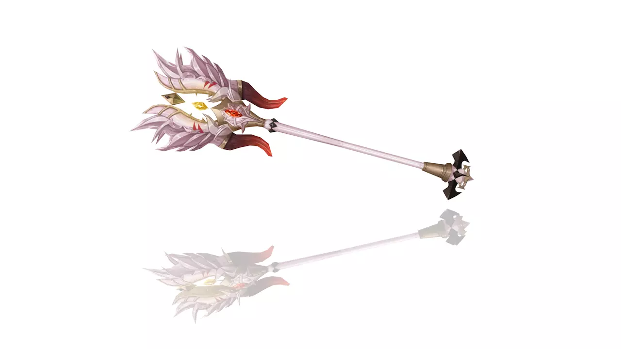 Corrupted Holy Scepter Low-poly 3D model_0