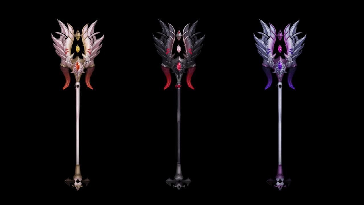 Corrupted Holy Scepter Low-poly 3D model_1