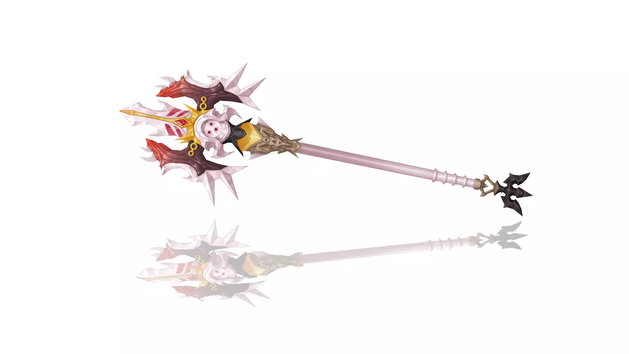 Corrupted Holy Spear Low-poly 3D model_0