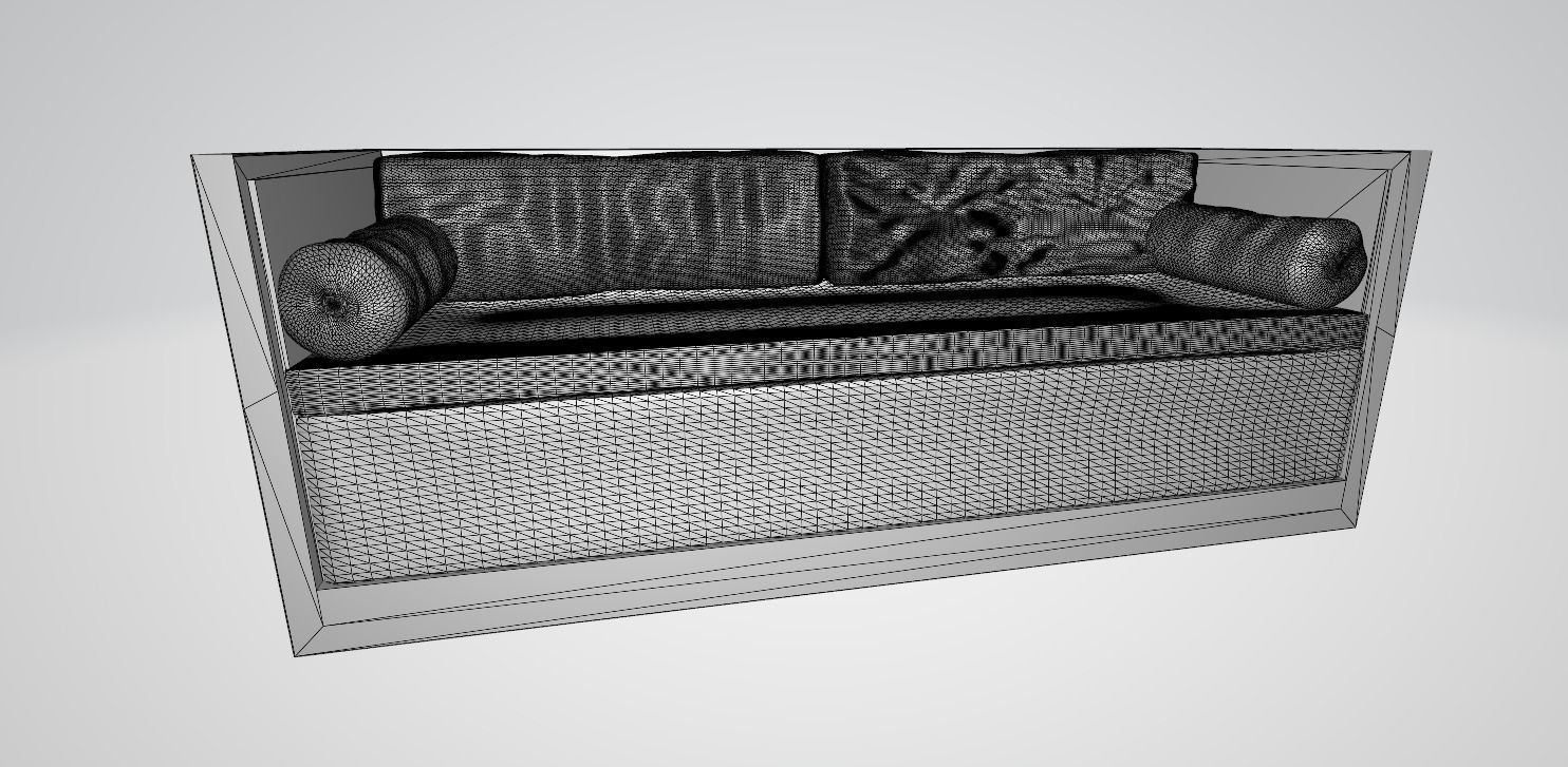 Ataturk Room Assets In Dolmabahce Low-poly 3D model_13