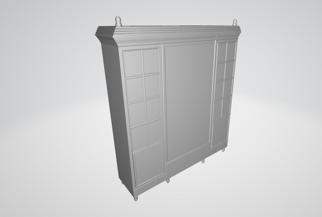 Ataturk Room Assets In Dolmabahce Low-poly 3D model_3