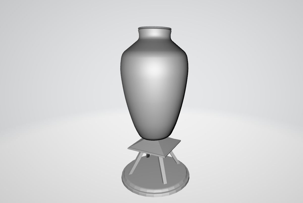 Ataturk Room Assets In Dolmabahce Low-poly 3D model_6