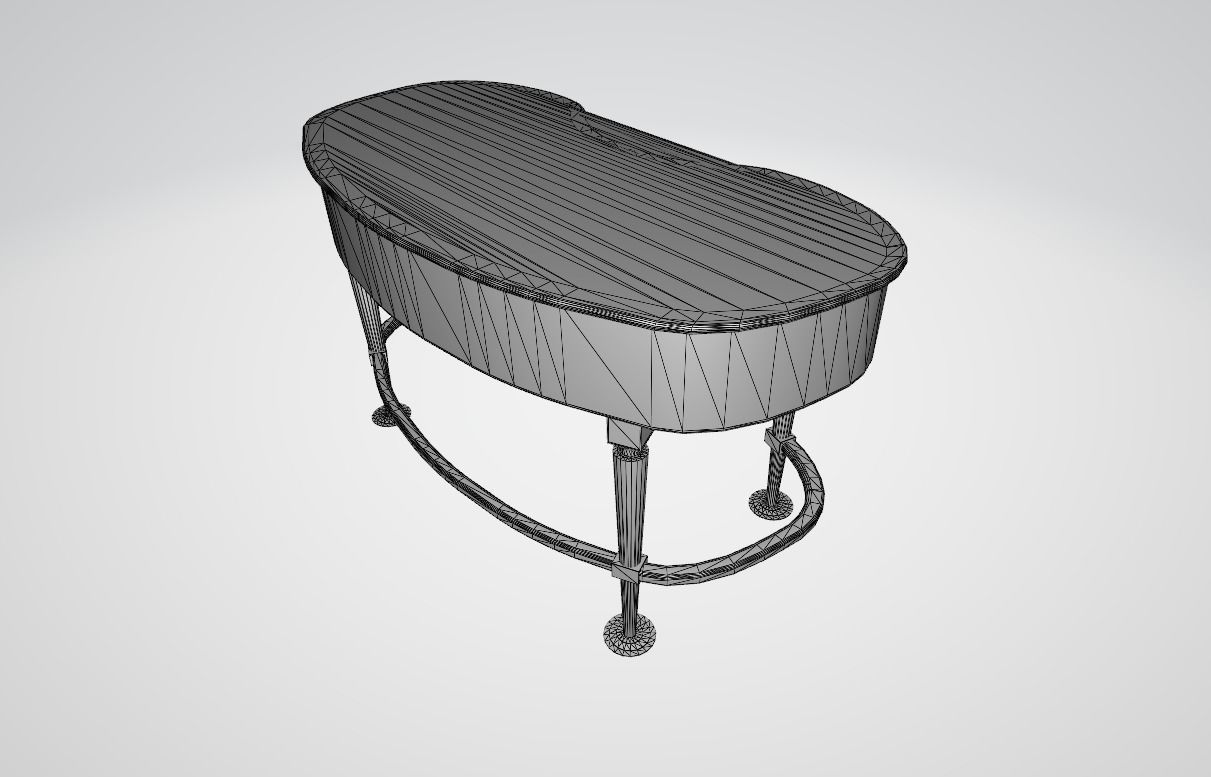 Ataturk Room Assets In Dolmabahce Low-poly 3D model_12