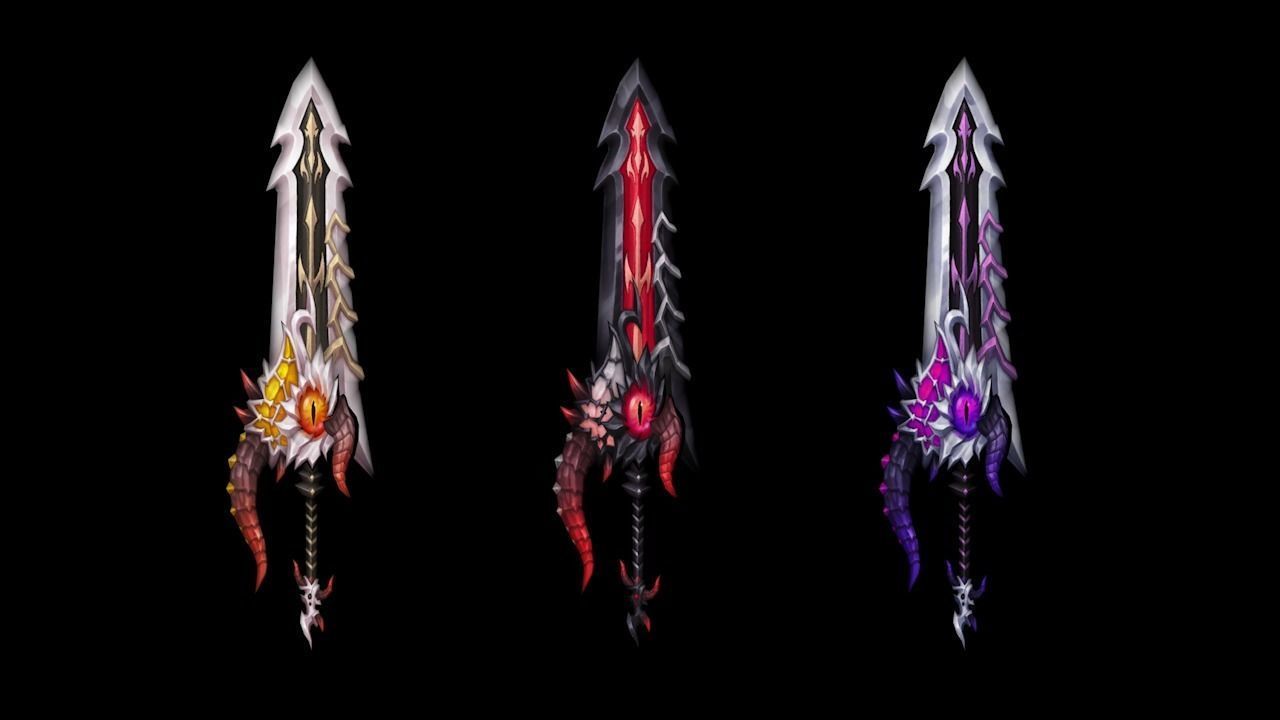 Corrupted Holy Sword Low-poly 3D model_1