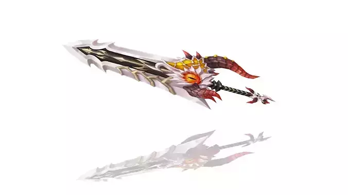 Corrupted Holy Sword Low-poly 3D model Corrupted Holy Sword Low-poly 3D model