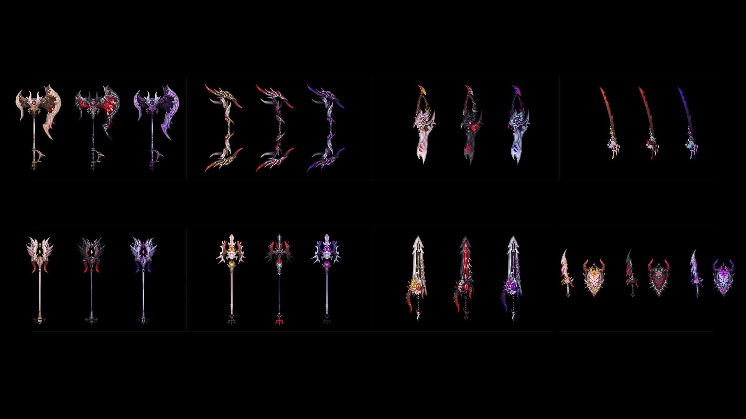 Corrupted Holy Weapons 3D Model Collection_1