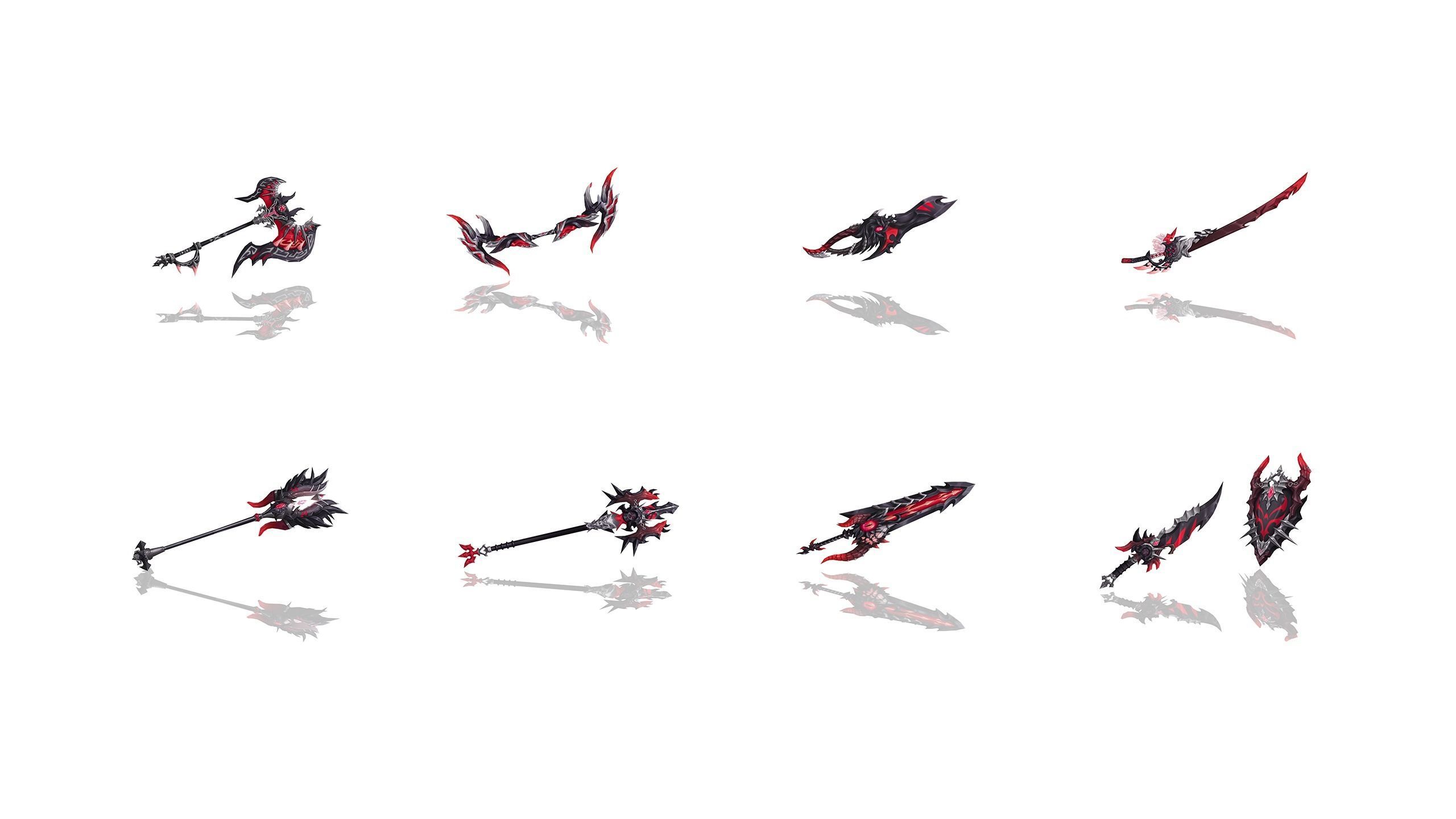 Corrupted Holy Weapons 3D Model Collection_2