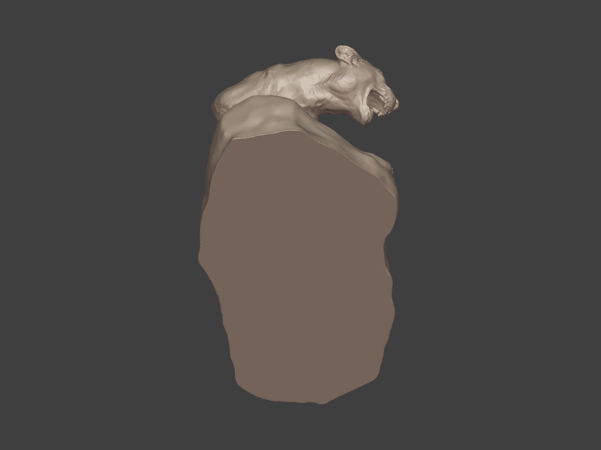 Leopard Statue Ready for 3D Printing 3D print model_17