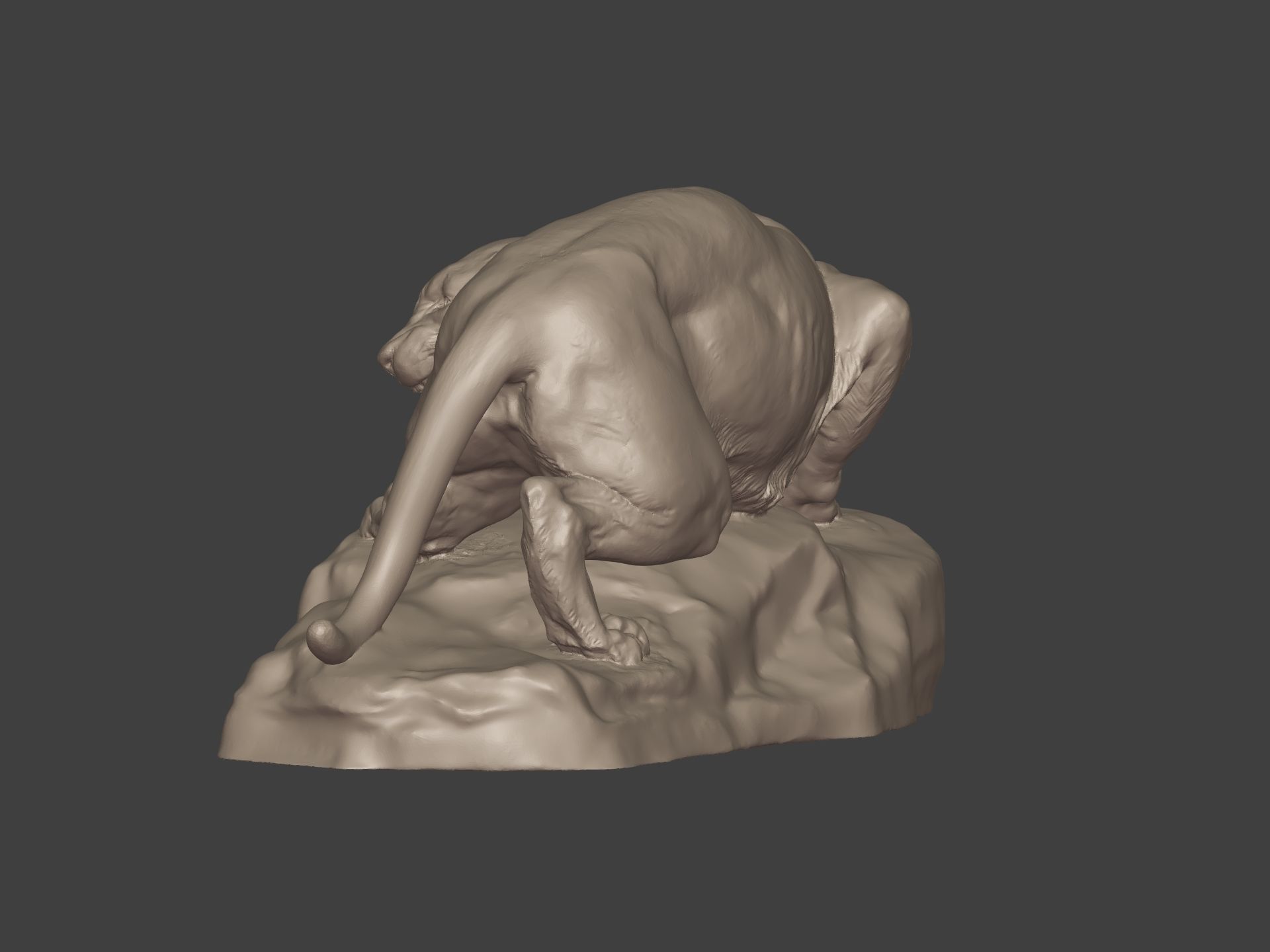 Leopard Statue Ready for 3D Printing 3D print model_14