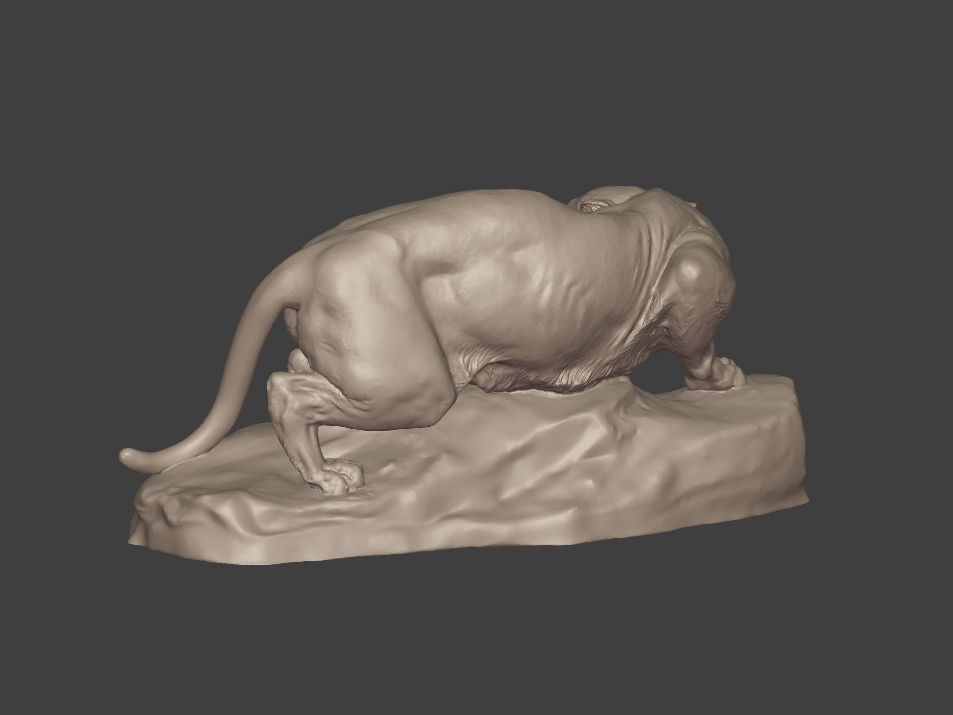 Leopard Statue Ready for 3D Printing 3D print model_13