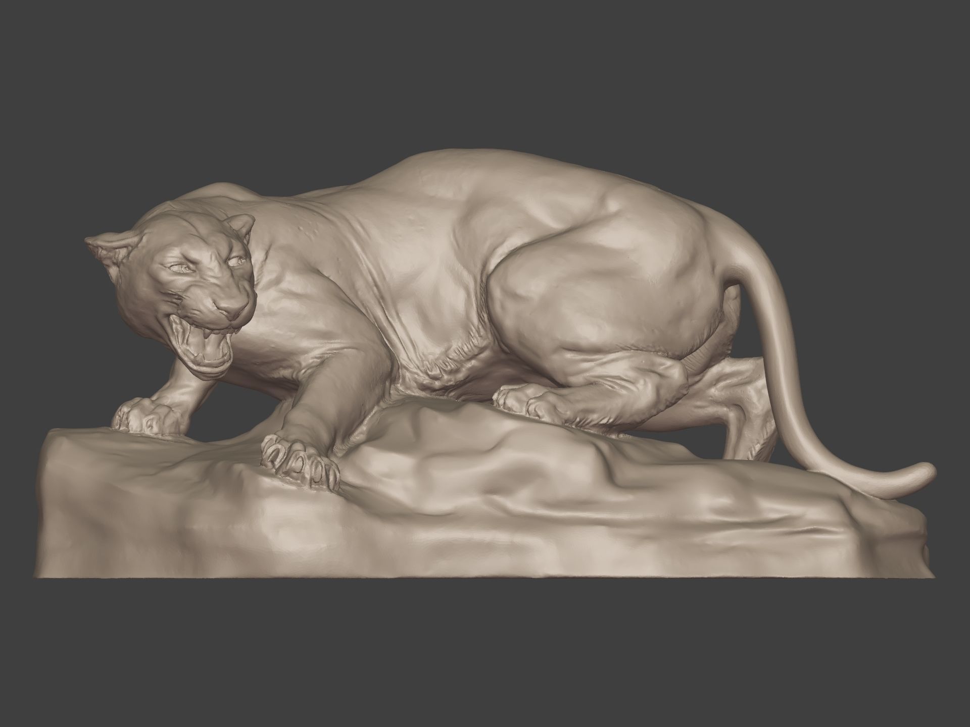 Leopard Statue Ready for 3D Printing 3D print model_10