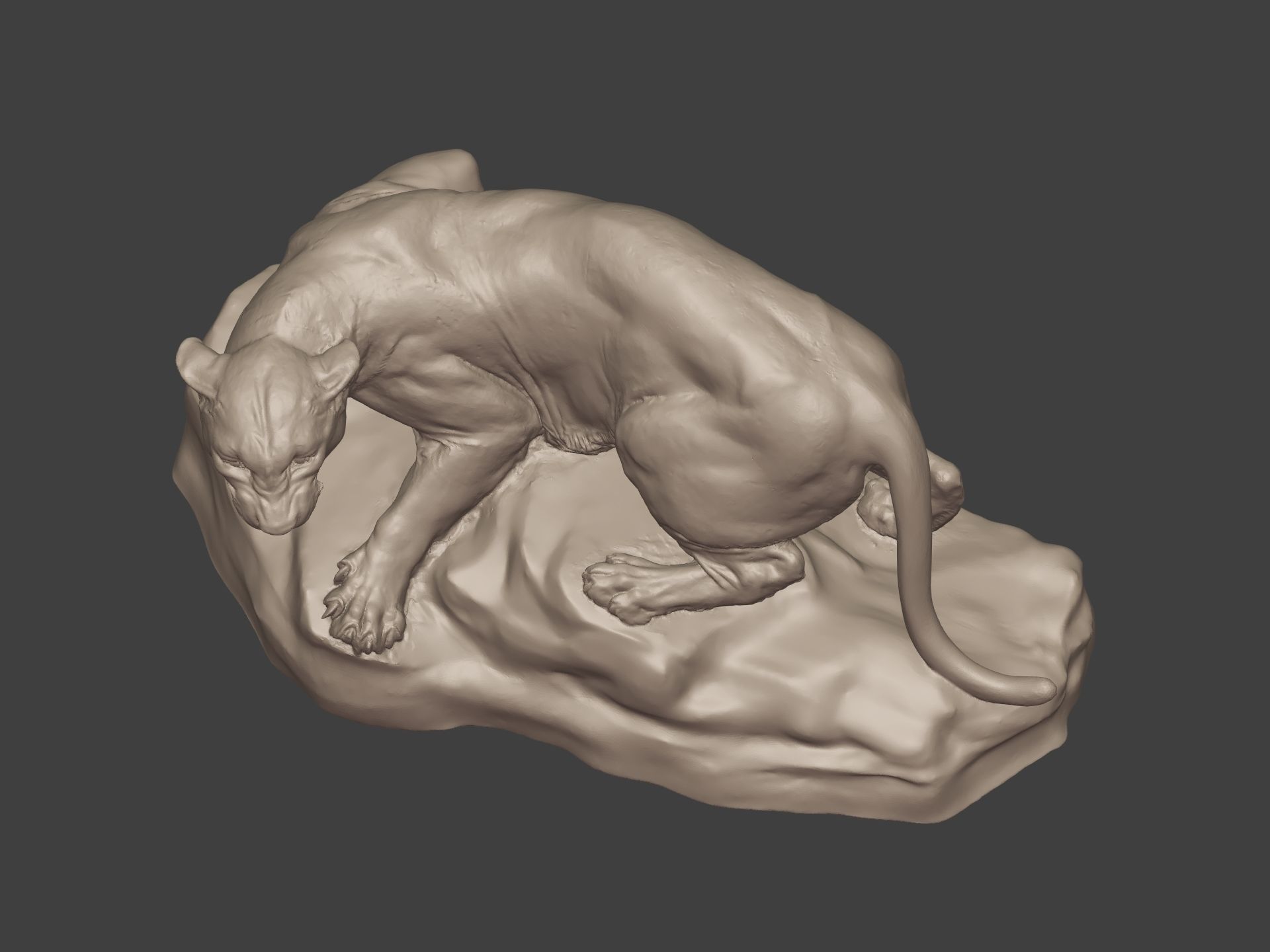 Leopard Statue Ready for 3D Printing 3D print model_18
