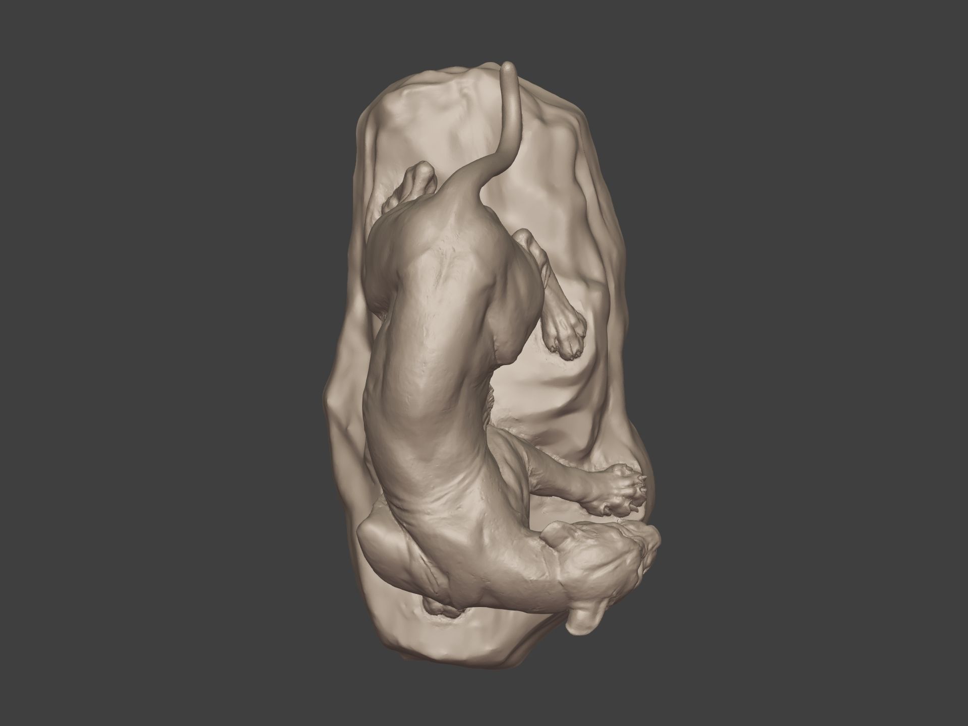 Leopard Statue Ready for 3D Printing 3D print model_16