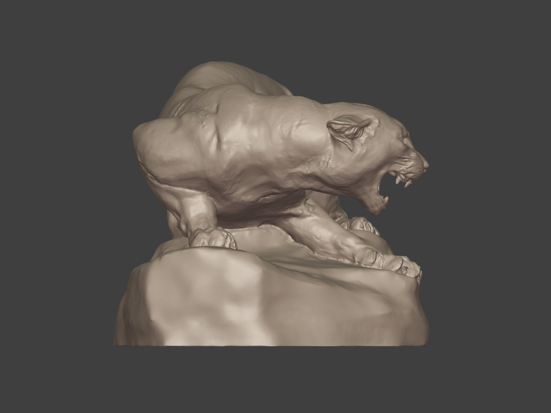 Leopard Statue Ready for 3D Printing 3D print model_2
