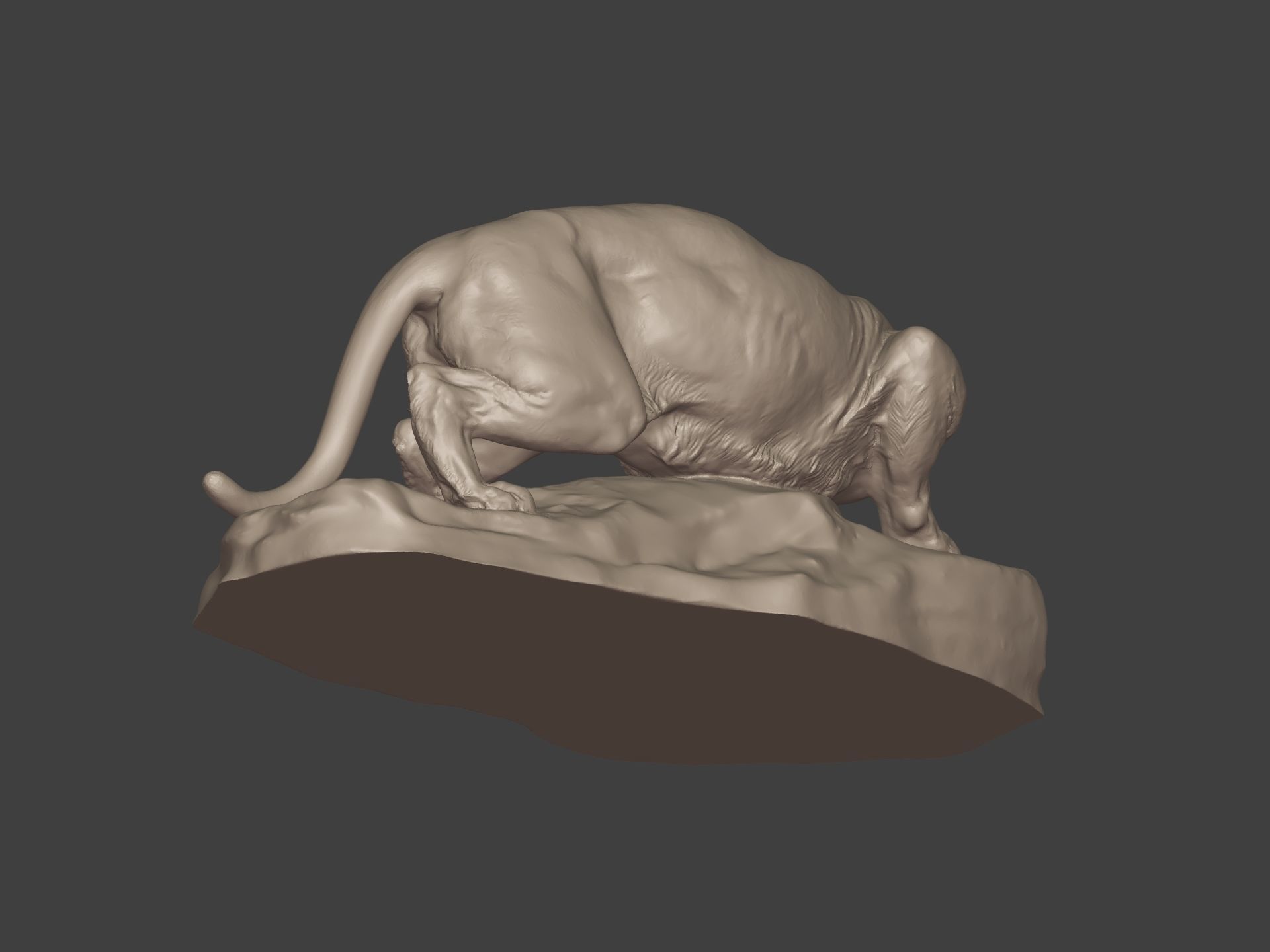 Leopard Statue Ready for 3D Printing 3D print model_19